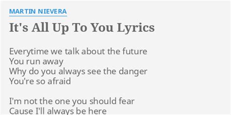 all up to you lyrics